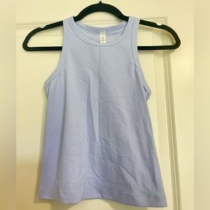 Lululemon Align Waist-Length Racerback Tank Top Pastel Blue Sisze 4